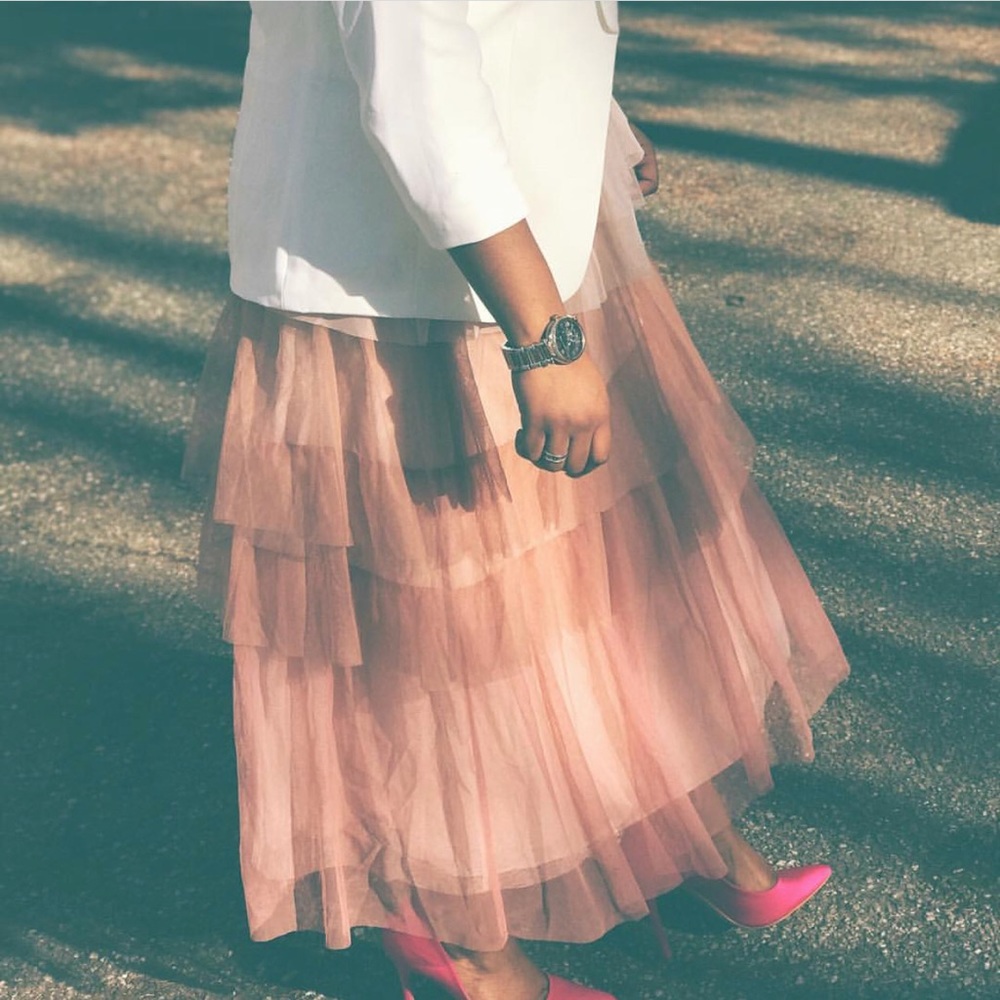 Layered Ombré Tulle Maxi Skirt ✨✨